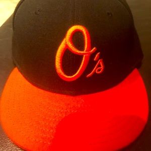 ON FIELD AUTHENTIC BALTIMORE ORIOLES FITED CAP